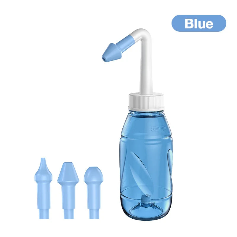 MAMIJOY 300ML Nasal Irrigator Nasal Rinse Bottle Nasal Wash Cleaner Nose Protector Avoid Allergic Rhinitis Adults Children Neti