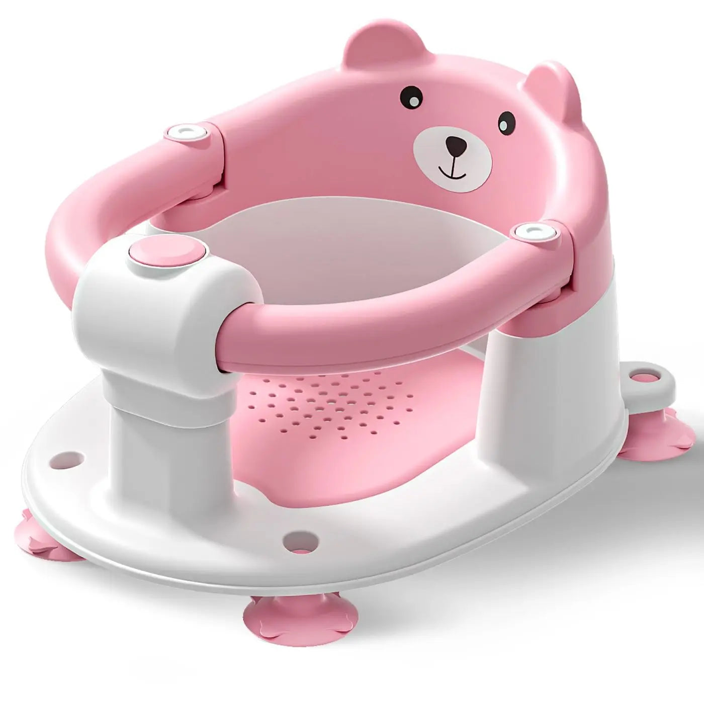 Baby Bath Seat For Babies 6 Months & Up, Toddler Bath Seats For Babies Sitting Up, Non-Slip Infant Bath Tub Chair With 4 Suction