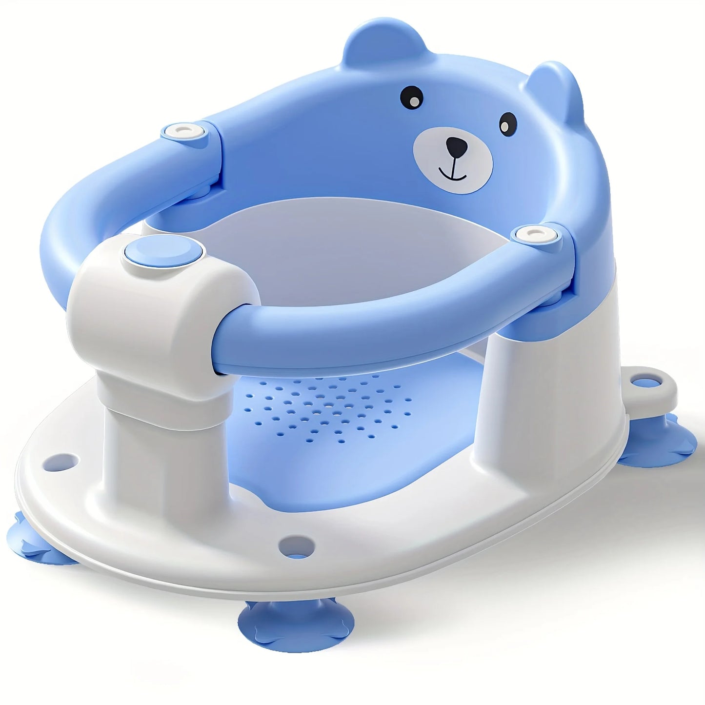 Baby Bath Seat For Babies 6 Months & Up, Toddler Bath Seats For Babies Sitting Up, Non-Slip Infant Bath Tub Chair With 4 Suction