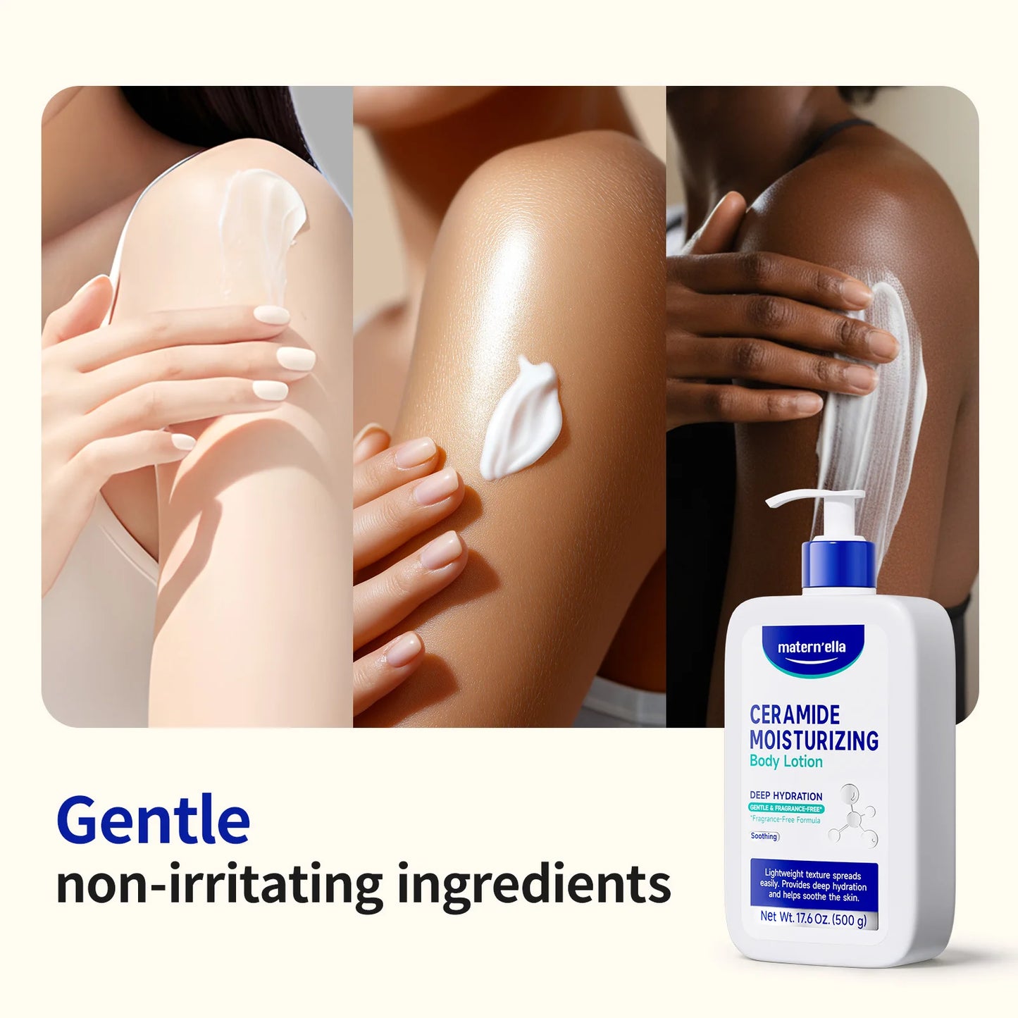 Matern'ella Ceramide Repair Body Lotion – Barrier Restore & Deep Nourishment for Dry & Sensitive Skin