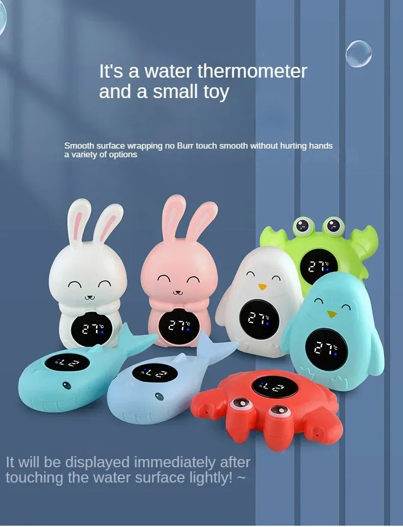 Baby Temperature Meter Floating Digital Water Baby Bath Temperature Meter LED Display Temperature Tester Safety Cartoon