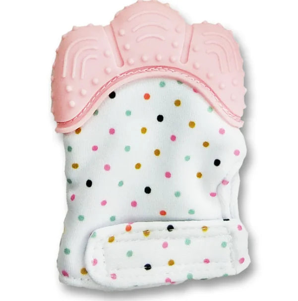 Food Grade Silicone Gloves Baby Teether Gloves Anti Eating Hand Teething Chewing Prevent Scratches Glove Toys Mitten Pain Relief