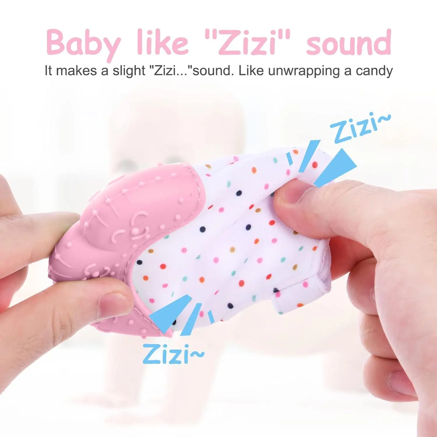 Food Grade Silicone Gloves Baby Teether Gloves Anti Eating Hand Teething Chewing Prevent Scratches Glove Toys Mitten Pain Relief