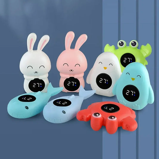 Baby Temperature Meter Floating Digital Water Baby Bath Temperature Meter LED Display Temperature Tester Safety Cartoon