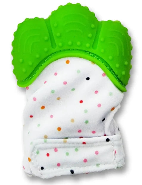 Food Grade Silicone Gloves Baby Teether Gloves Anti Eating Hand Teething Chewing Prevent Scratches Glove Toys Mitten Pain Relief