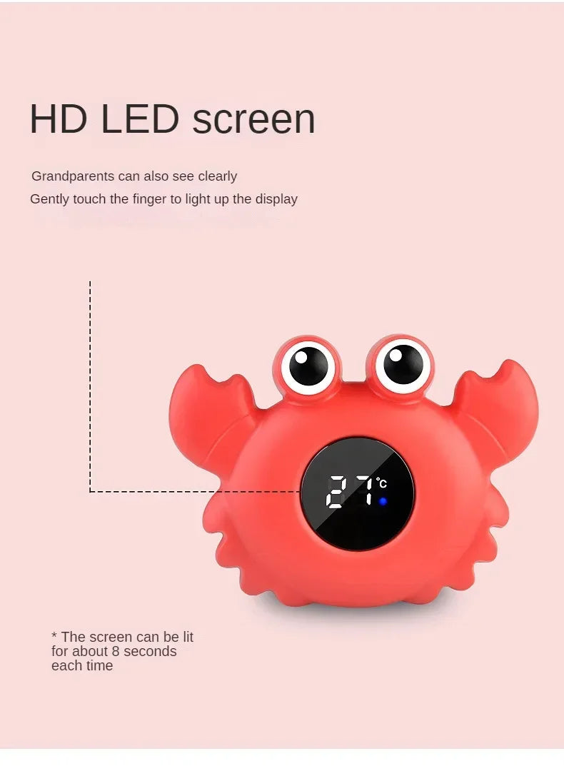 Baby Temperature Meter Floating Digital Water Baby Bath Temperature Meter LED Display Temperature Tester Safety Cartoon