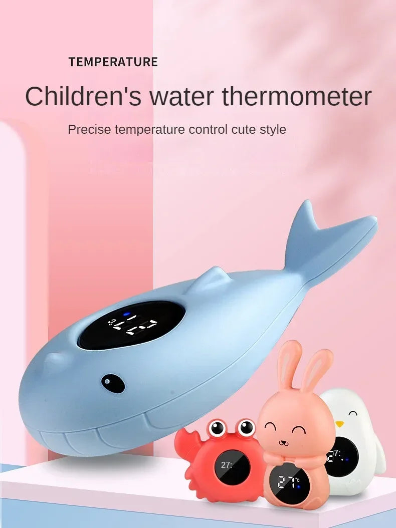 Baby Temperature Meter Floating Digital Water Baby Bath Temperature Meter LED Display Temperature Tester Safety Cartoon