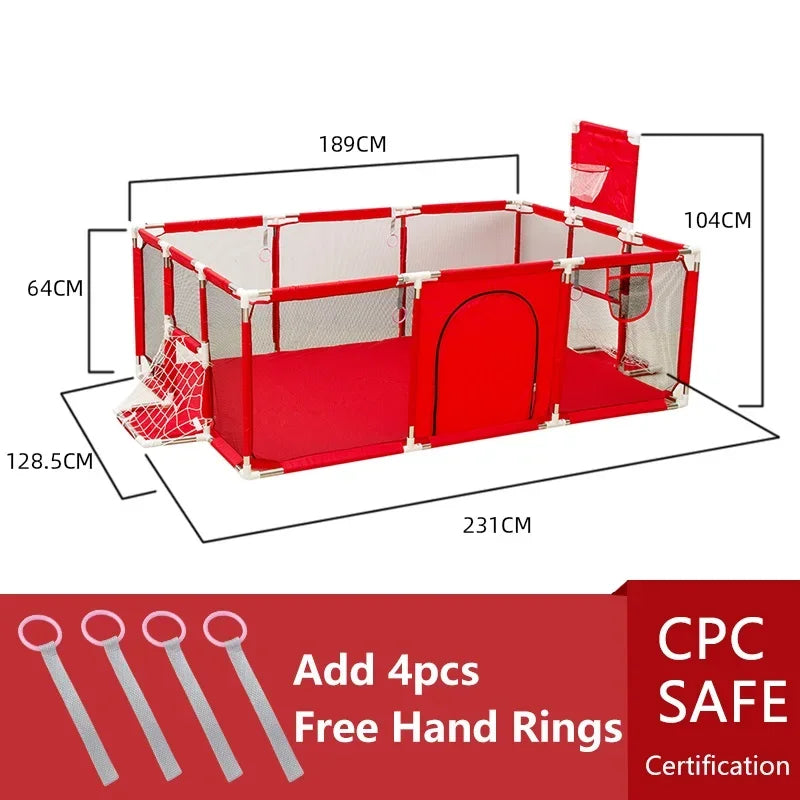 IMBABY Baby Playpen Indoor Baby Playground Large Playpen for Children Safety Protective Barrier Fence Waterproof Game Playpen