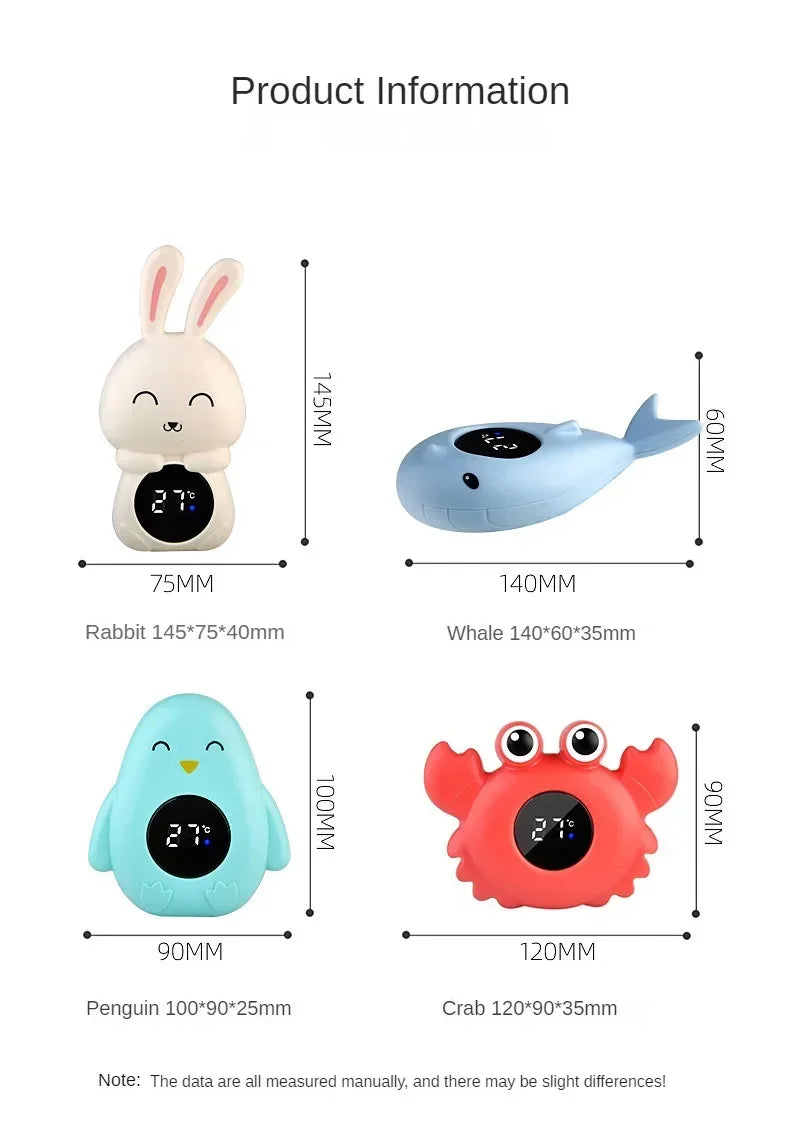 Baby Temperature Meter Floating Digital Water Baby Bath Temperature Meter LED Display Temperature Tester Safety Cartoon