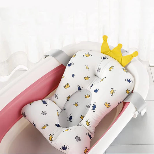 Adjustable Baby Bath Support Cushion Baby Bathtub Mat Newborn Comfortable Floating Safety Water Mat Foldable