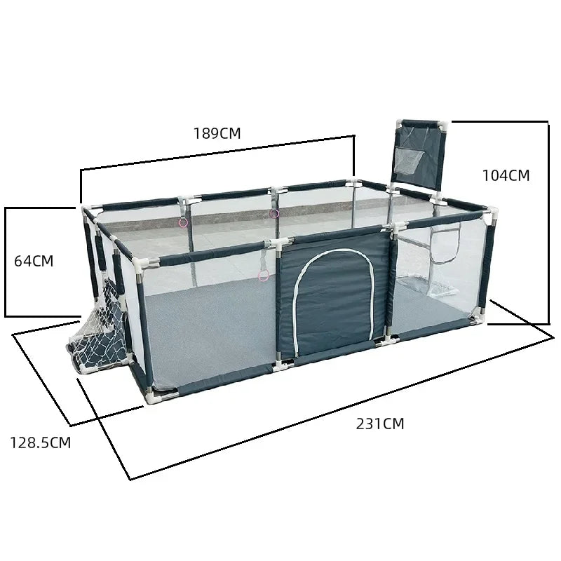 IMBABY Baby Playpen Indoor Baby Playground Large Playpen for Children Safety Protective Barrier Fence Waterproof Game Playpen