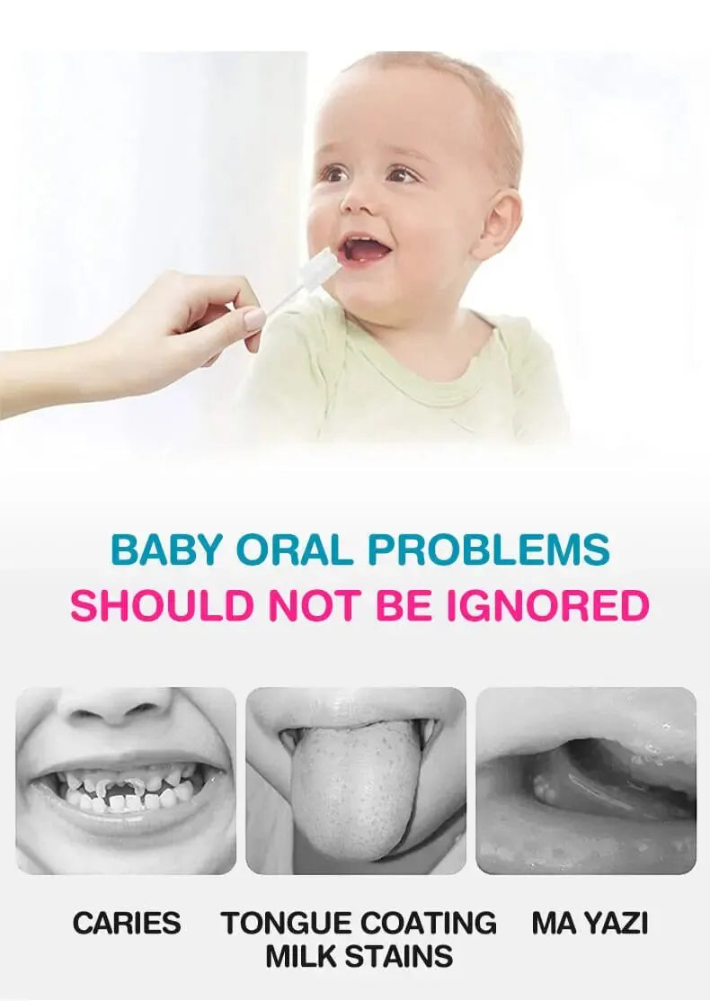 30/60pcs Baby Oral Cleaning Stick Disposable Cleaner Milk Teeth Gauze Toothbrush Baby Tongue Washing For Newborn Oral Care