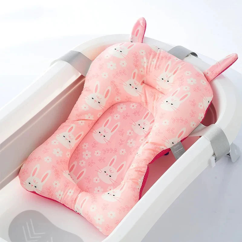 Adjustable Baby Bath Support Cushion Baby Bathtub Mat Newborn Comfortable Floating Safety Water Mat Foldable