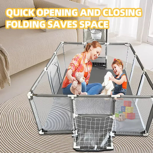 IMBABY Baby Playpen Indoor Baby Playground Large Playpen for Children Safety Protective Barrier Fence Waterproof Game Playpen