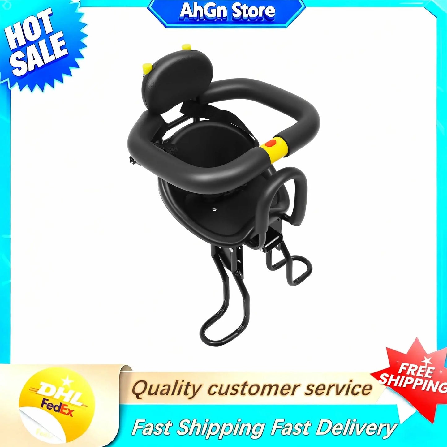 Bike Child Seat Bicycle Child Seat Adjustable Bicycle Child Safety Seat 35kg Load Capacity for Babies Around 1-5 Years Old
