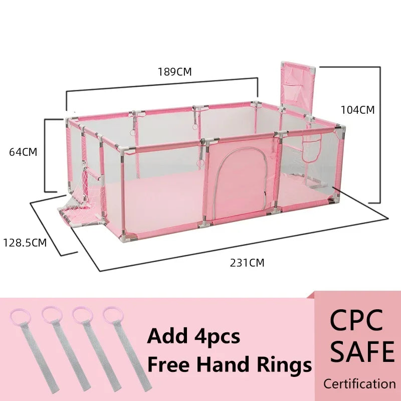 IMBABY Baby Playpen Indoor Baby Playground Large Playpen for Children Safety Protective Barrier Fence Waterproof Game Playpen
